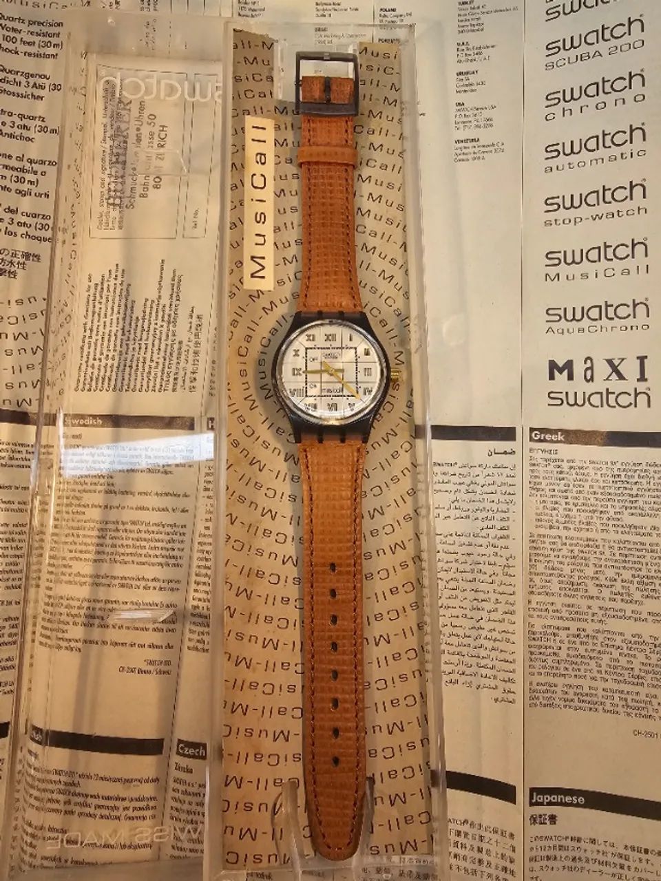 Relógio Swatch Suiço Original como novo Musicall SLM103 Ovation nota e caixa 