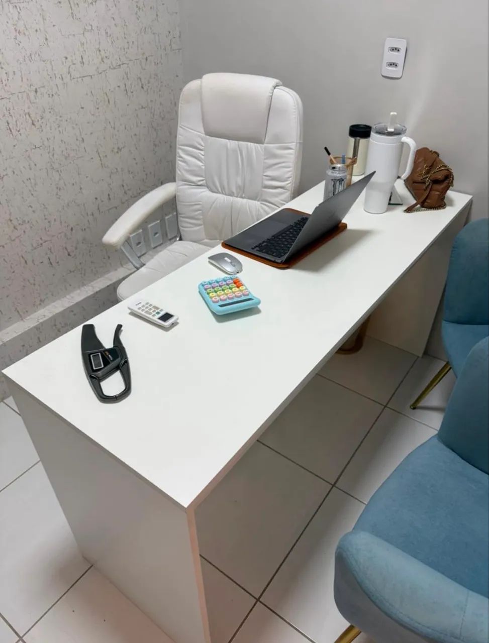 MESA MDF BRANCO - Foto 2