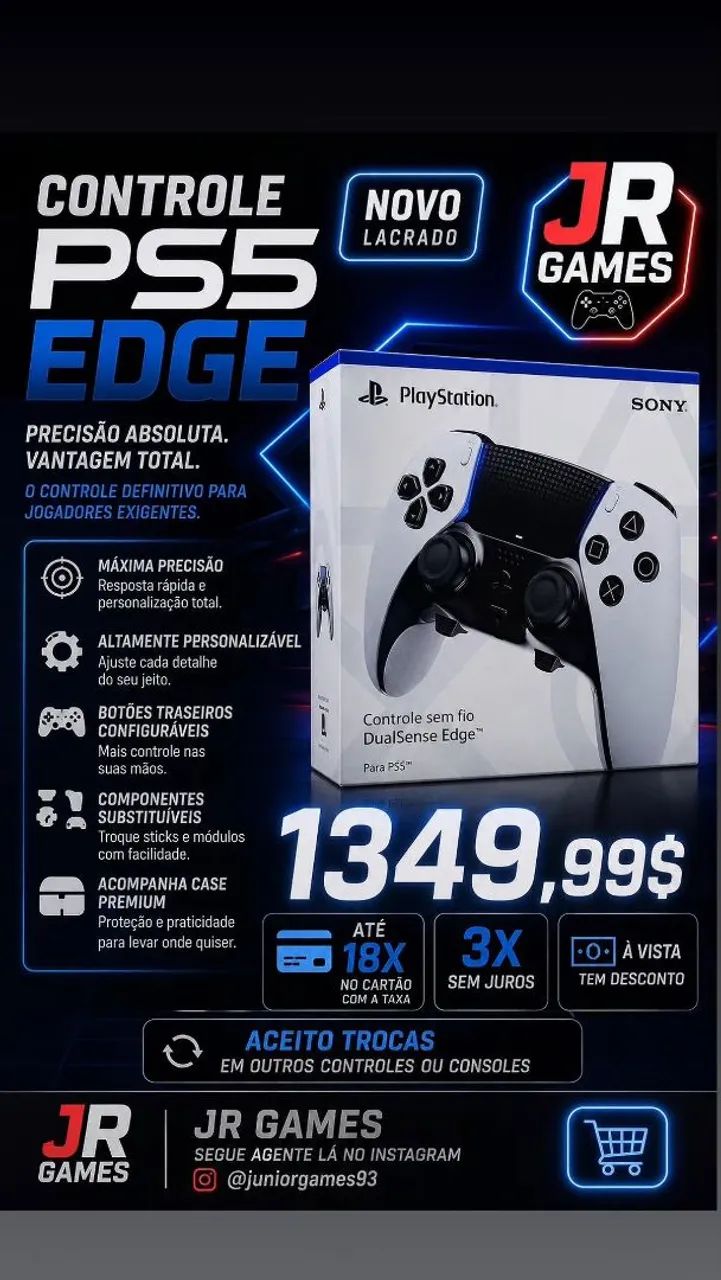 Controle ps5 Edge 