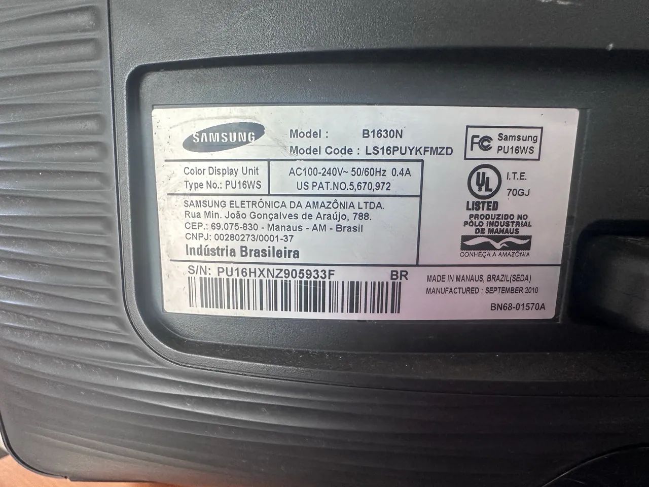 Monitor Samsung 16 Polegadas - Foto 2