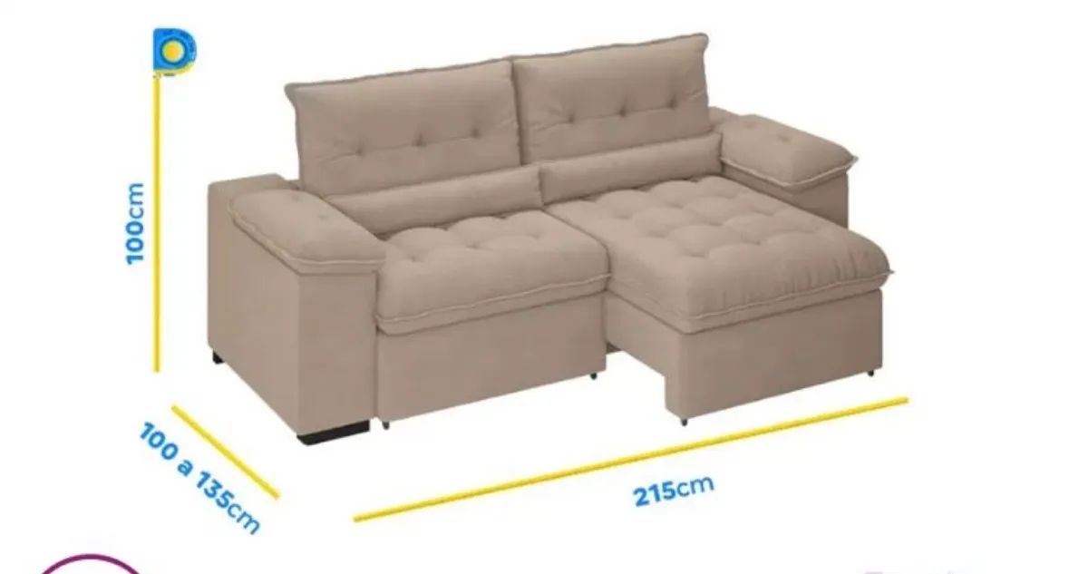 Vendo Sofá 3 lugares em ótimo estado - Foto 4