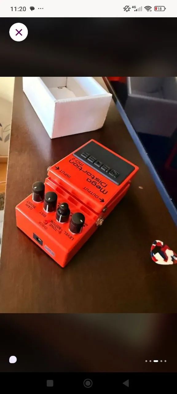 pedal de guitarra (distorção) BOSS MD-02- NOVO! - Foto 3