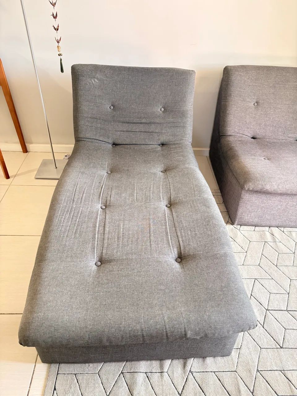 Sofá 3 lugares com chaise Tok & Stok ( 2 módulos) - Foto 3