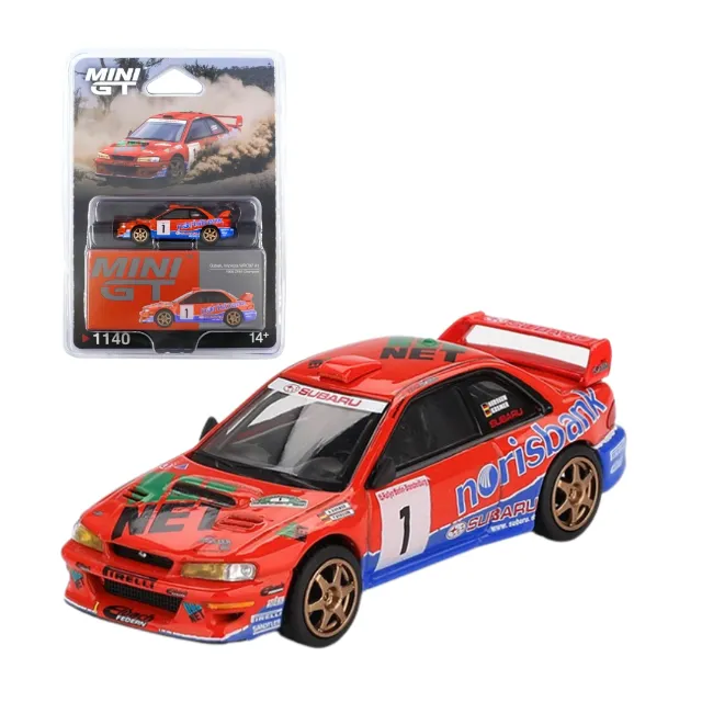 Nissan LB-ER34 Super Silhouette SKYLINE Vermelho/Preto MINI GT 843