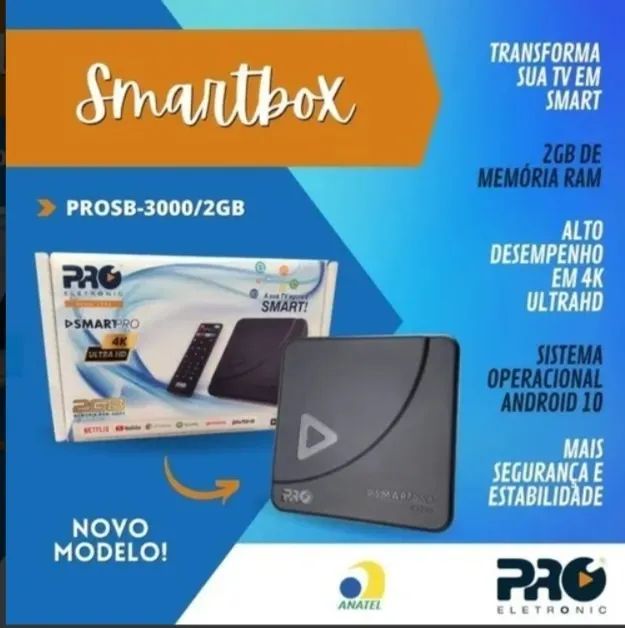 Smart TV Box Proeletronic 4K HD Smartpro 3000/2GB - Certified.