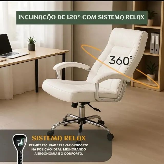 Cadeira de escritório presidente confortável  - Foto 3