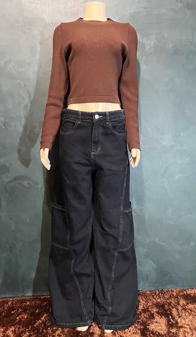 Calça jeans TAM 40 pantalona - Foto 5