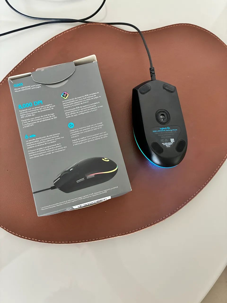 MOUSE LOGITECH G203 LED COM FIO  - Foto 2