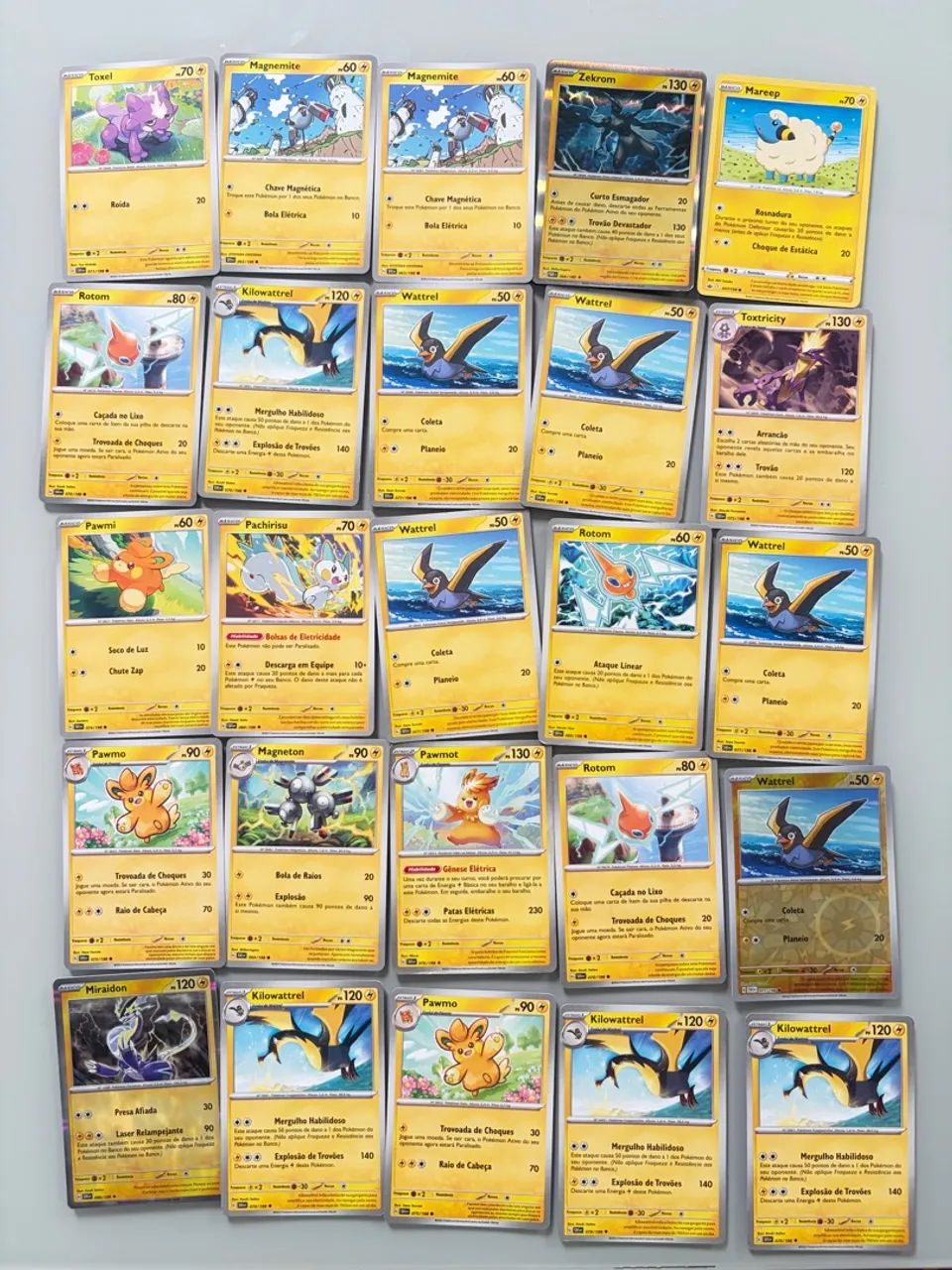 Cartas Pokémon - Comum *TIPO ELÉTRICO* - Foto 2