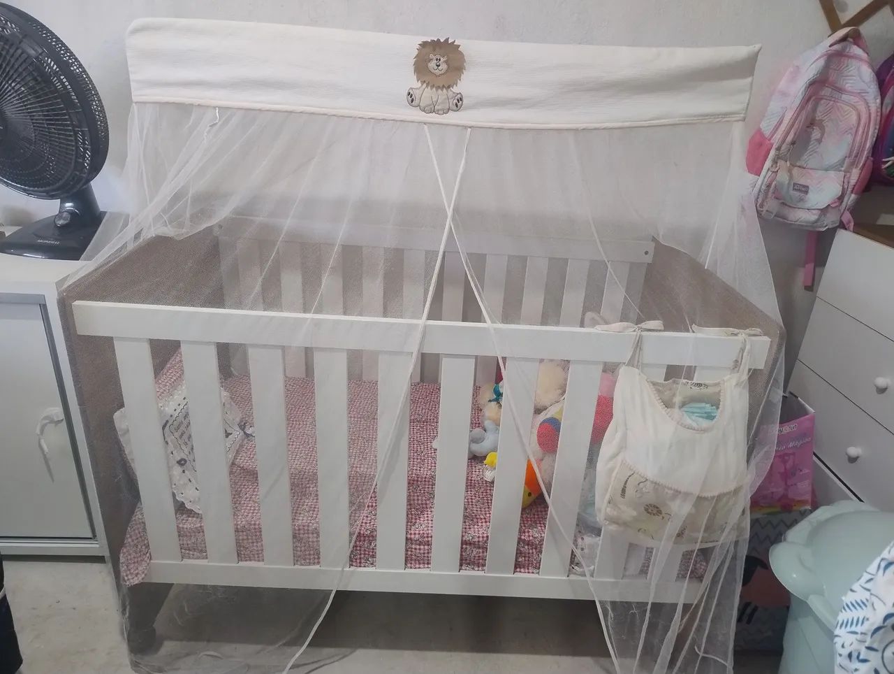 Berço branco e marrom - Foto 4