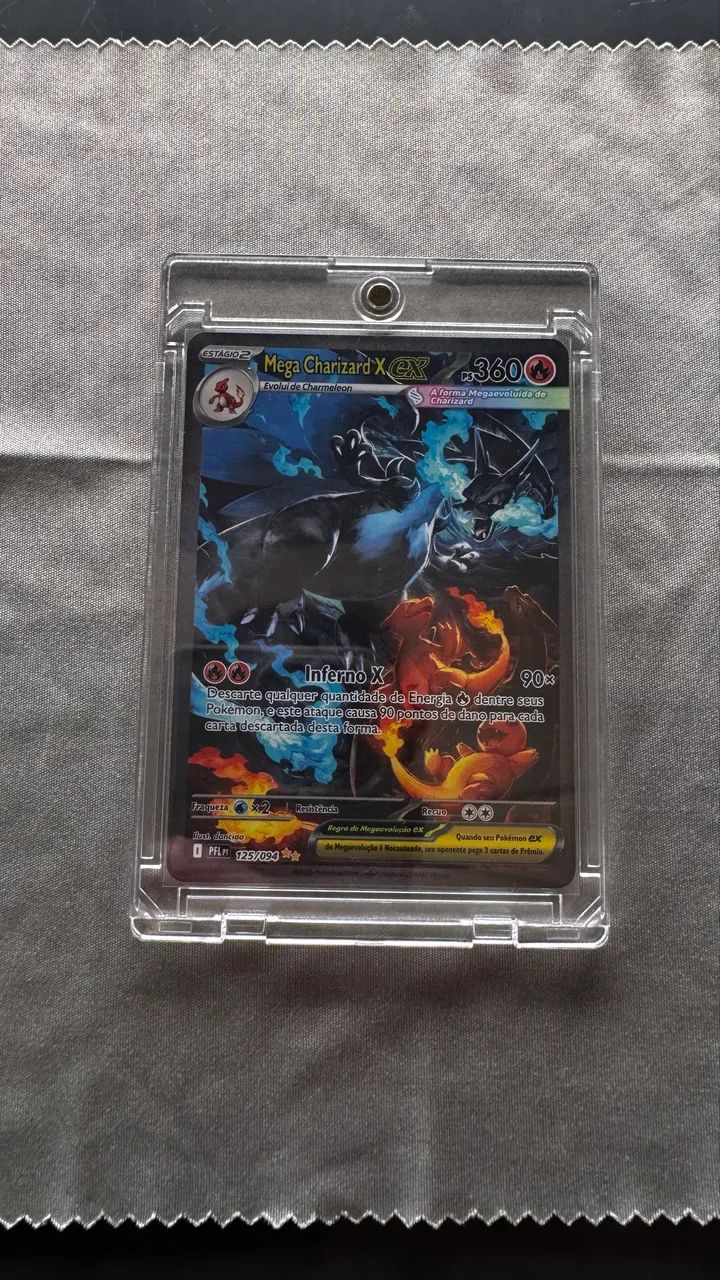 Card Raro Pokémon Mega Charizard X ex (125/094)