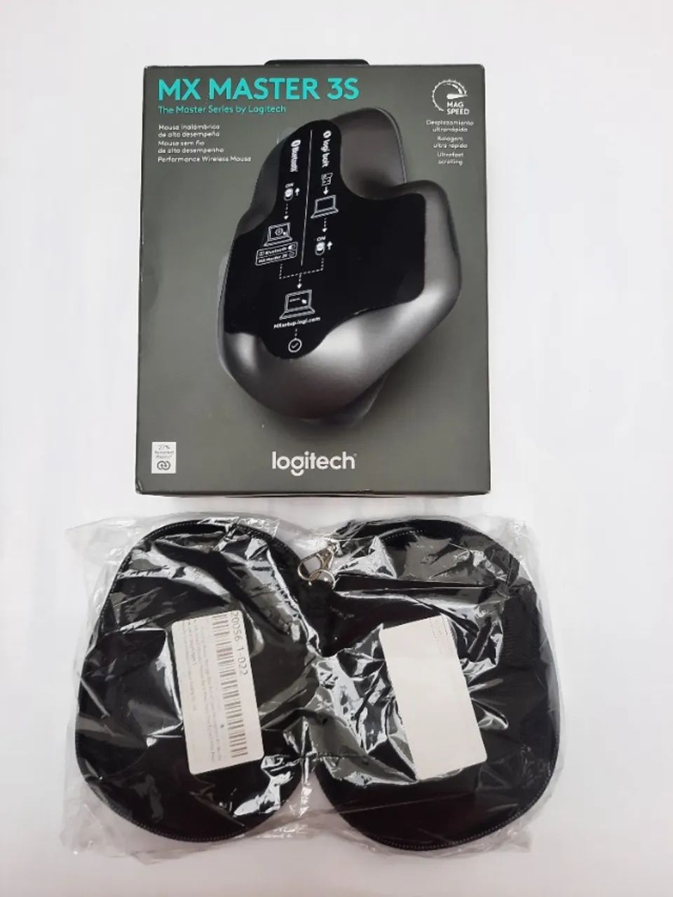Mouse Logitech MX Master 3s + case seminovo!
