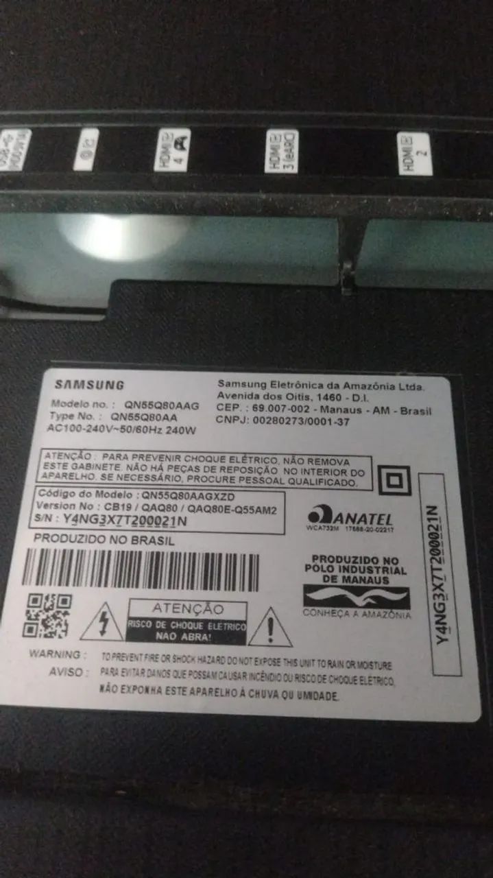 Tv Samsung 55 polegadas, compra pra uso de peças  - Foto 2