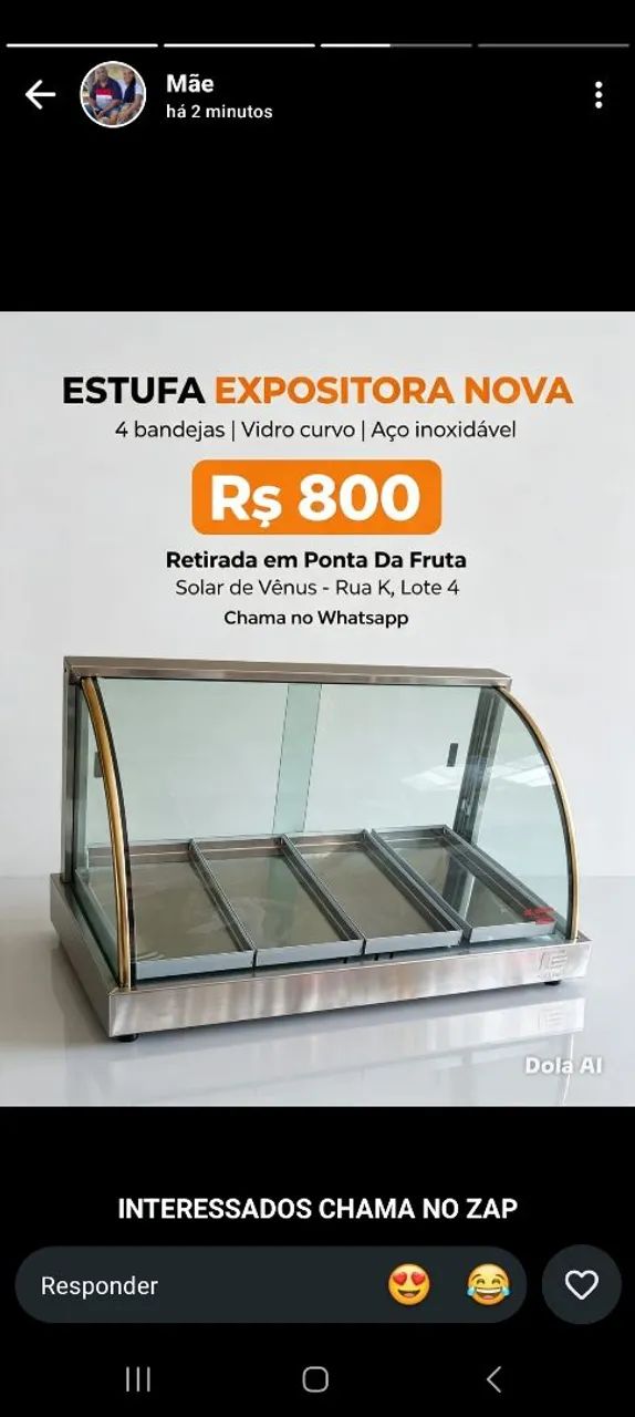 Estufa expositora