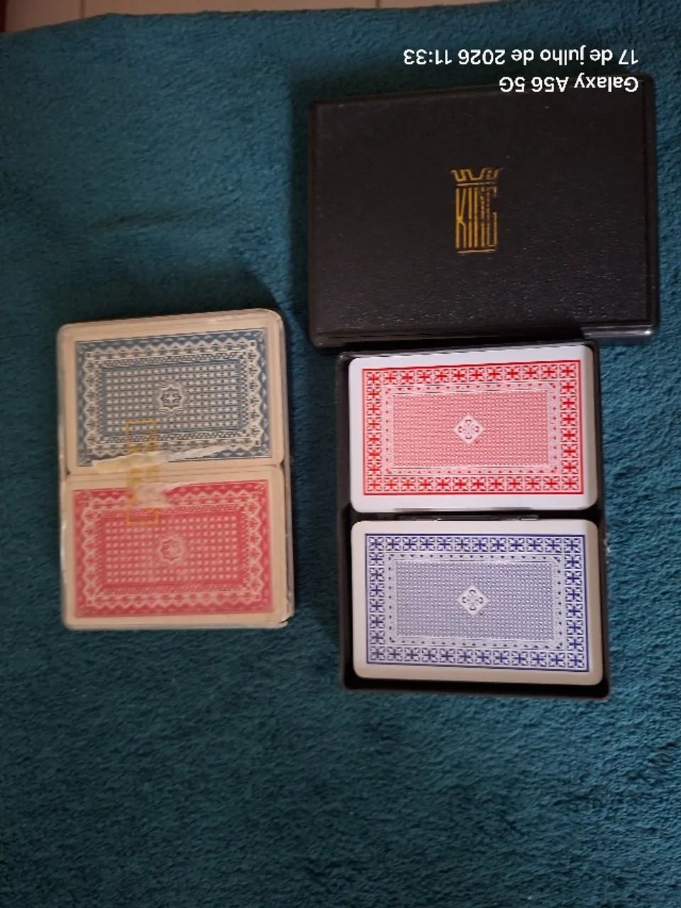 Kit Com 2 Baralhos 100% Plástico (1 Completo + 1 P/ Reposição) - Foto 2