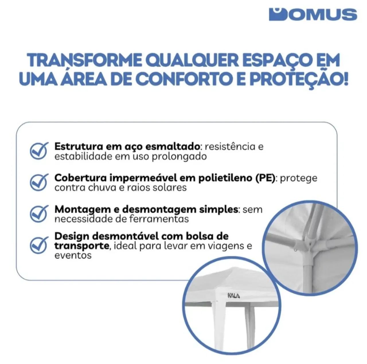 Tenda 3x3 branca - Foto 3