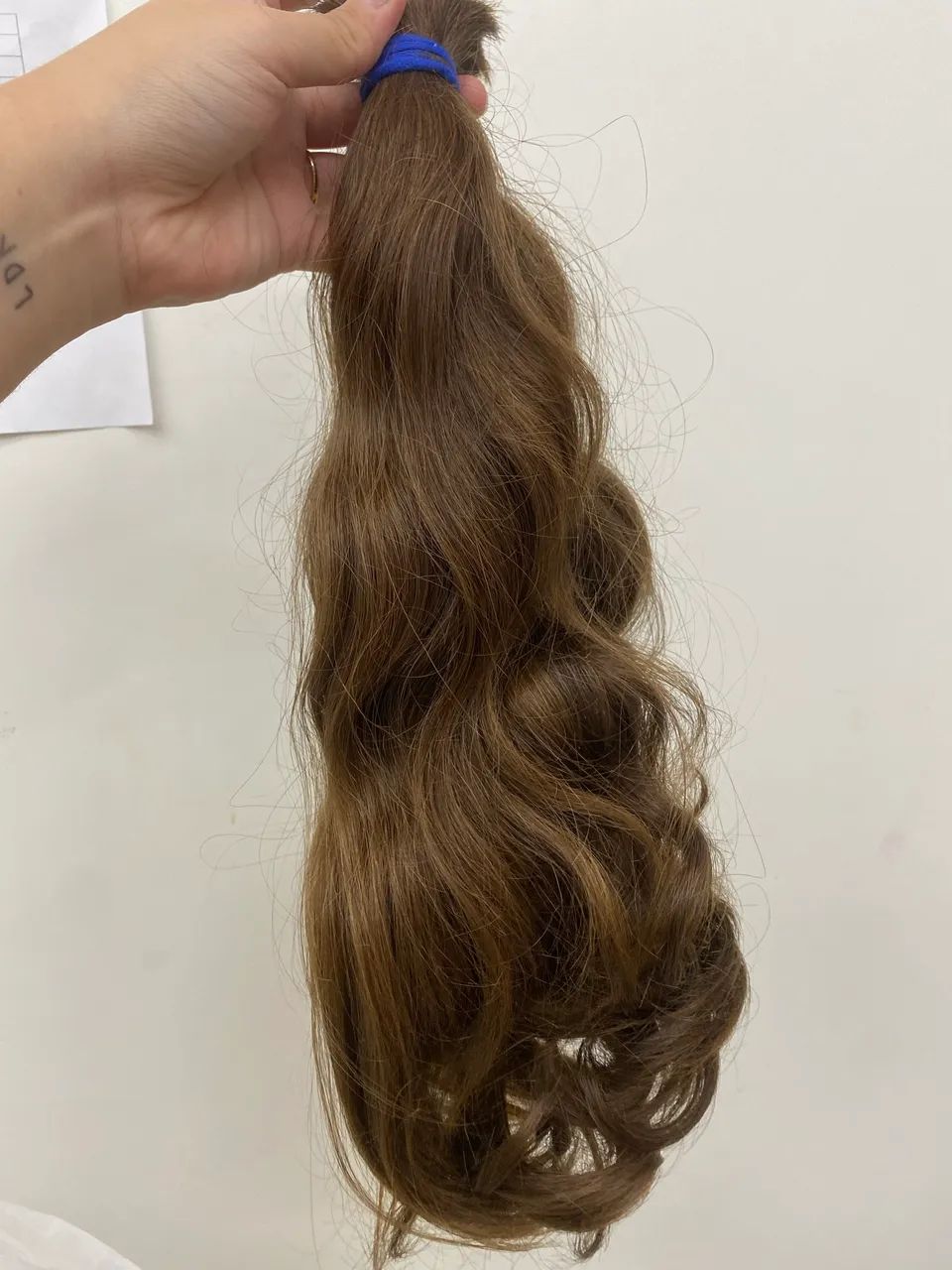 VENDO CABELO VIRGEM LOIRO PUXADO PARA RUIVO 50CM