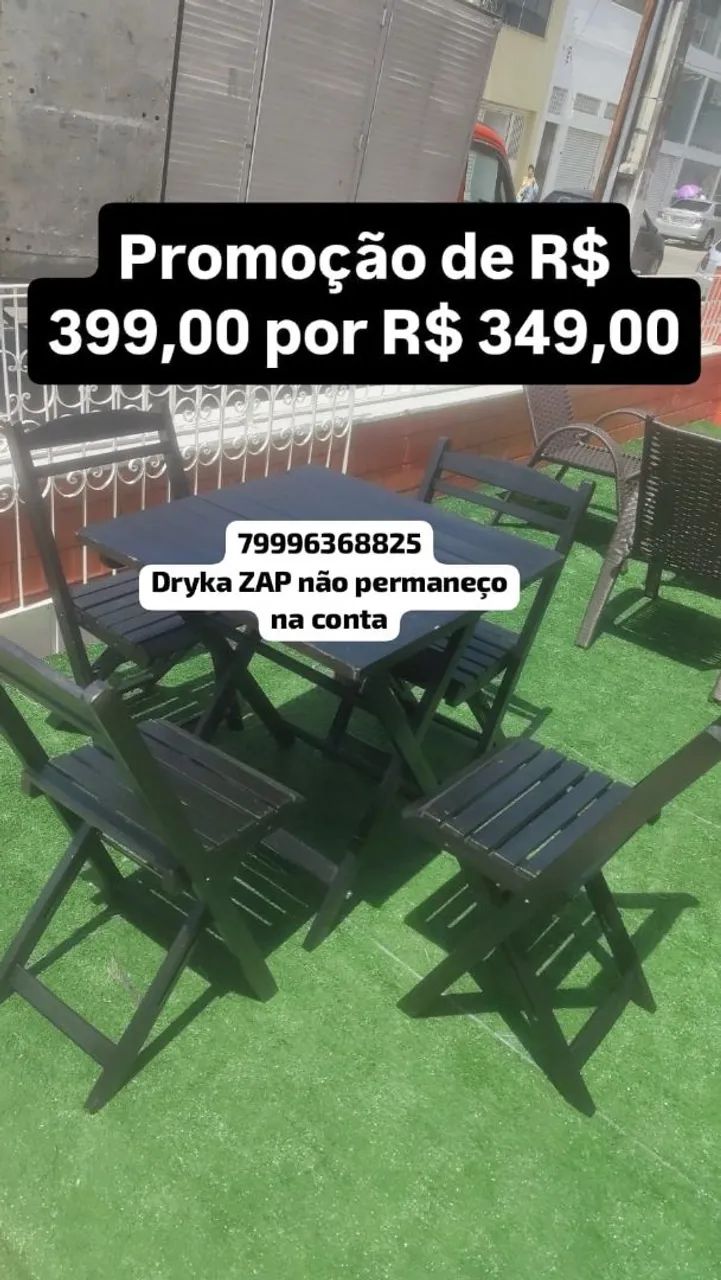 Jogo de mesa de madeira  - Foto 2
