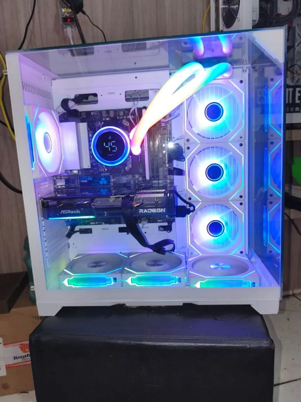 PC AM5 NOVO RYZEN 9 7900X E RX9060XT PEGO PS4 XBOX E PS5 COM VOLTA - Foto 3