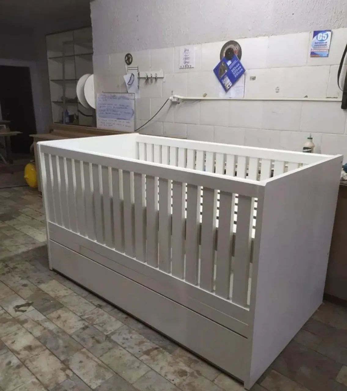 Cama/Berço com Auxiliar em 100% MDF Excelente Oportunidade 