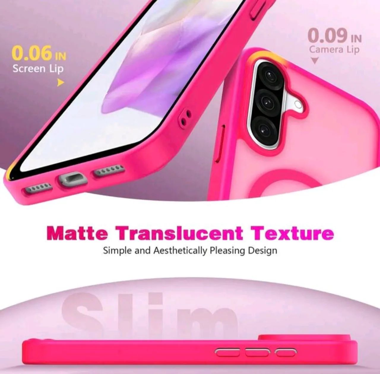 Capa Premium Fosca para Galaxy A55 Pink - Foto 4