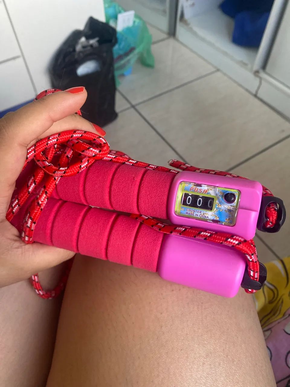 Corda de pular esportiva 
