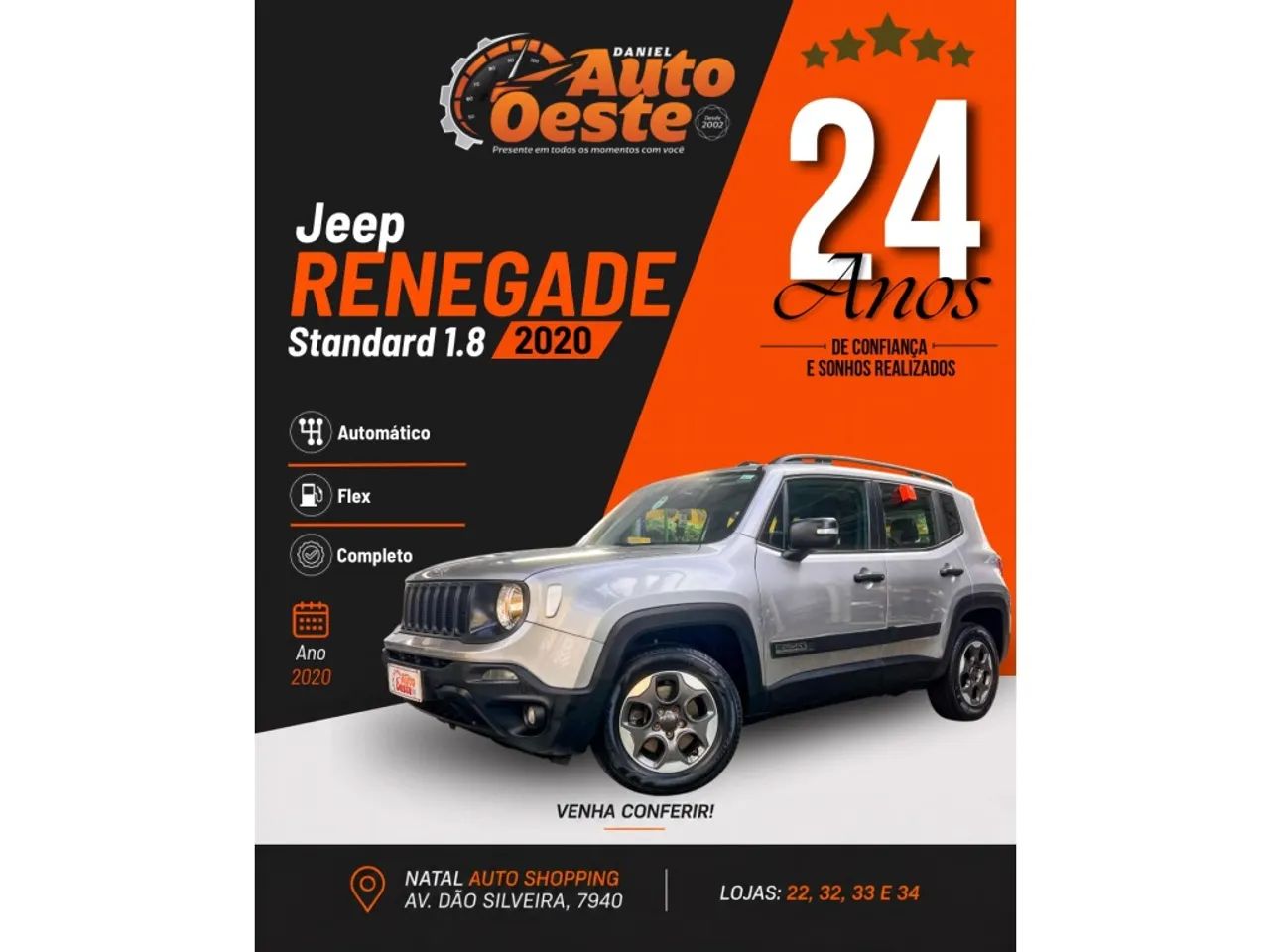 Jeep Renegade 1.8 4X2 Flex 16V Aut. 2020