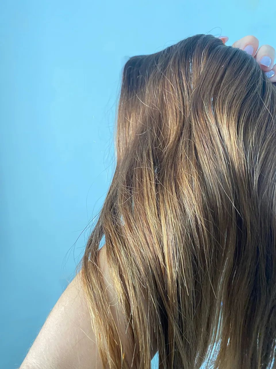 Vendo mega hair na cor chocolate tamanho 55cm - Foto 5