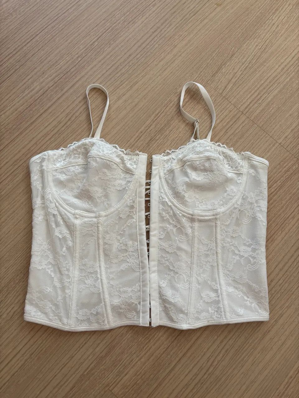 Corset branco de renda - Foto 2