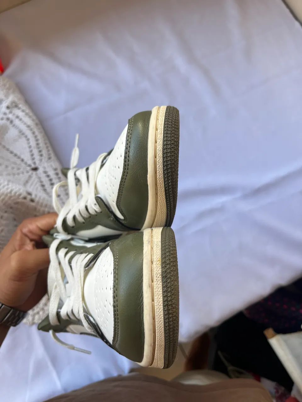 Tênis Jordan 1 low Médium Olive - Foto 2
