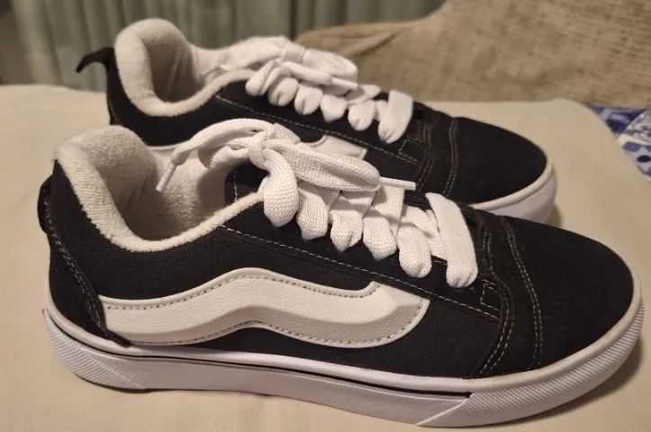 TÊNIS VANS BRANCO E PRETO - Foto 2
