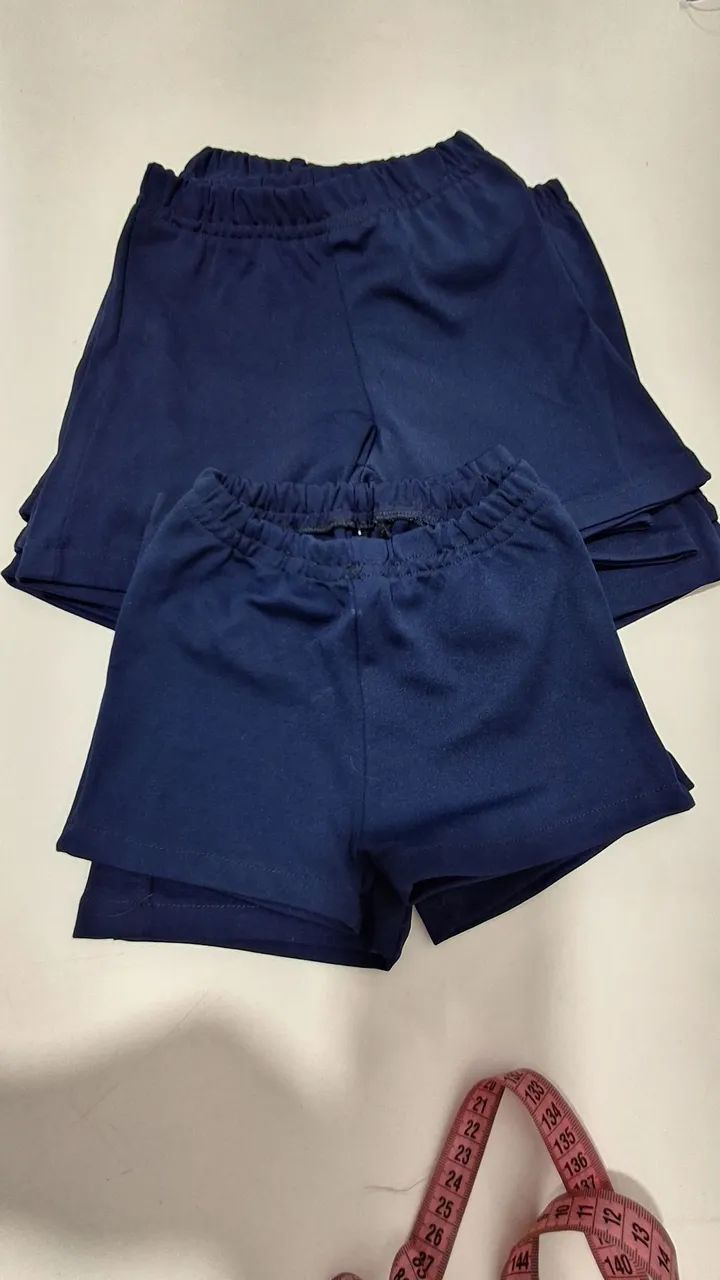 Bermudas uniforme infantil 2 - 4 - 6 anos