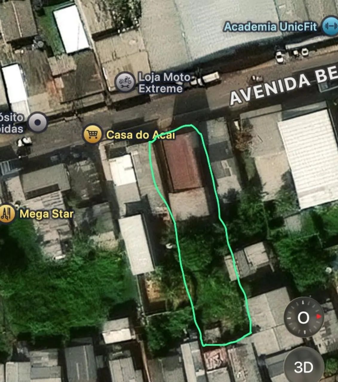 Terreno com 2 pontos comercias recém construídos, 2 kit net, casa em obra, 