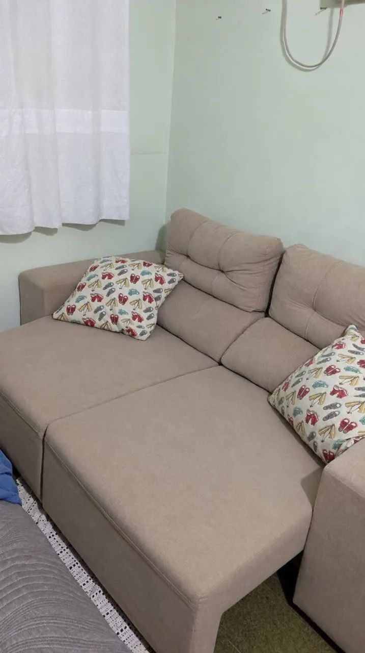 ? Sofá retrátil que vira cama ? confortável e espaçoso - Foto 2