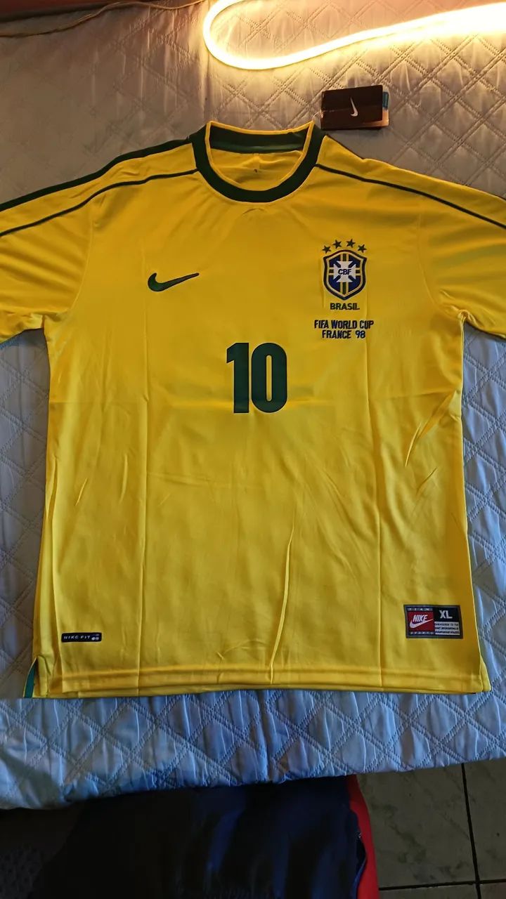 Camisa retrô do brasil 1998 GG e 2XL - Foto 2