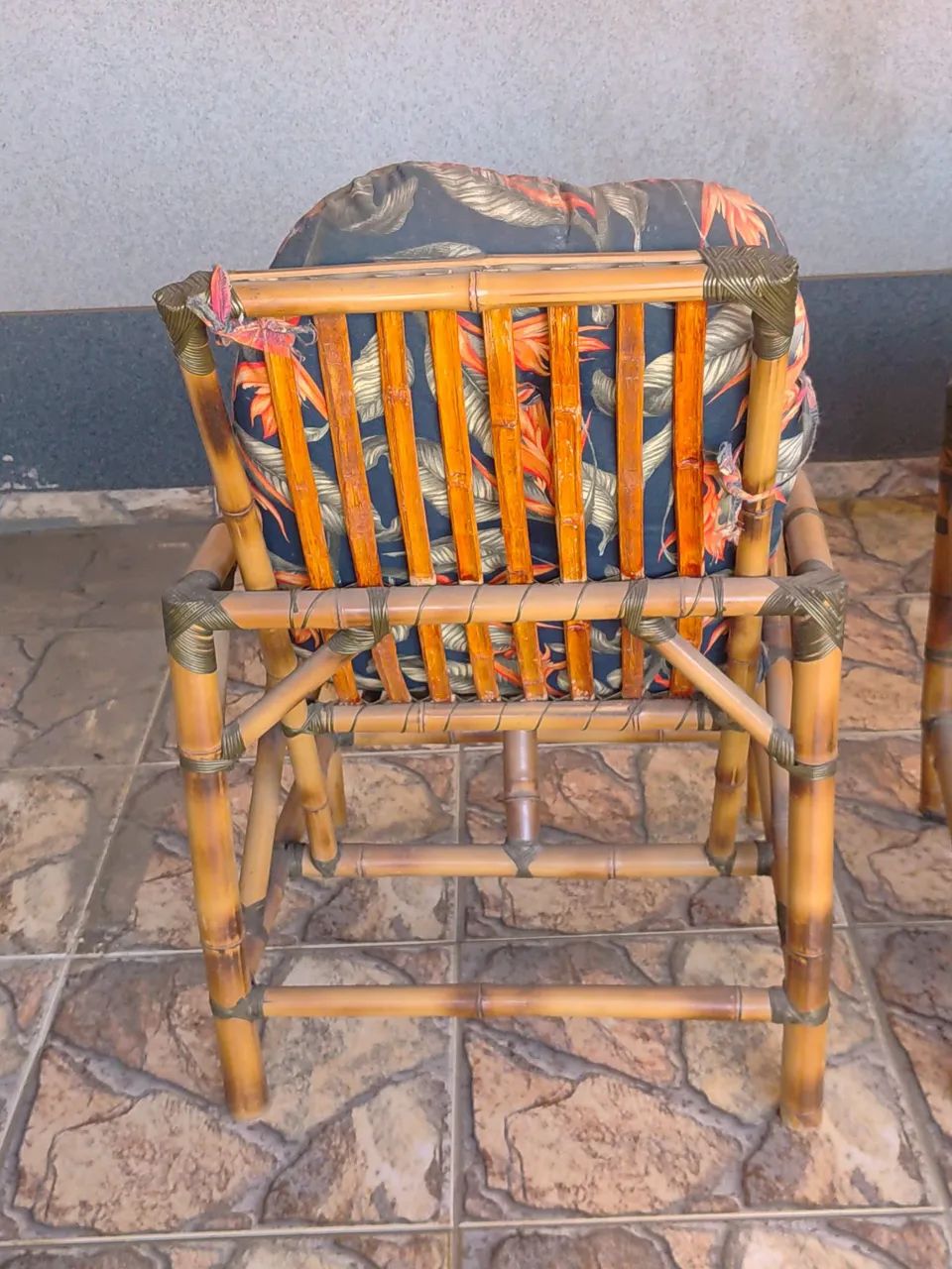 Cadriras de bambu e mini mesa - Foto 4