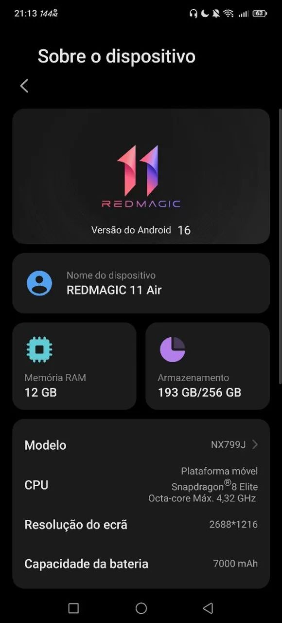 Redmagic 11 air  - Foto 3