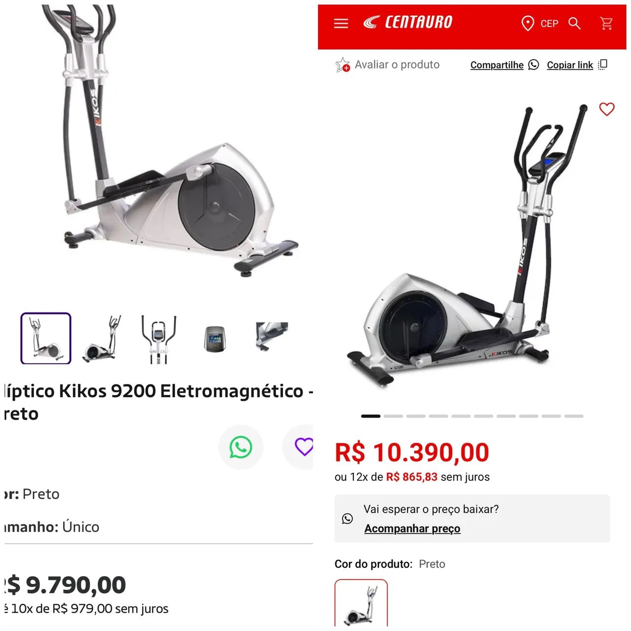 Elíptico Kikos 9200 Eletromagnético  - Foto 6