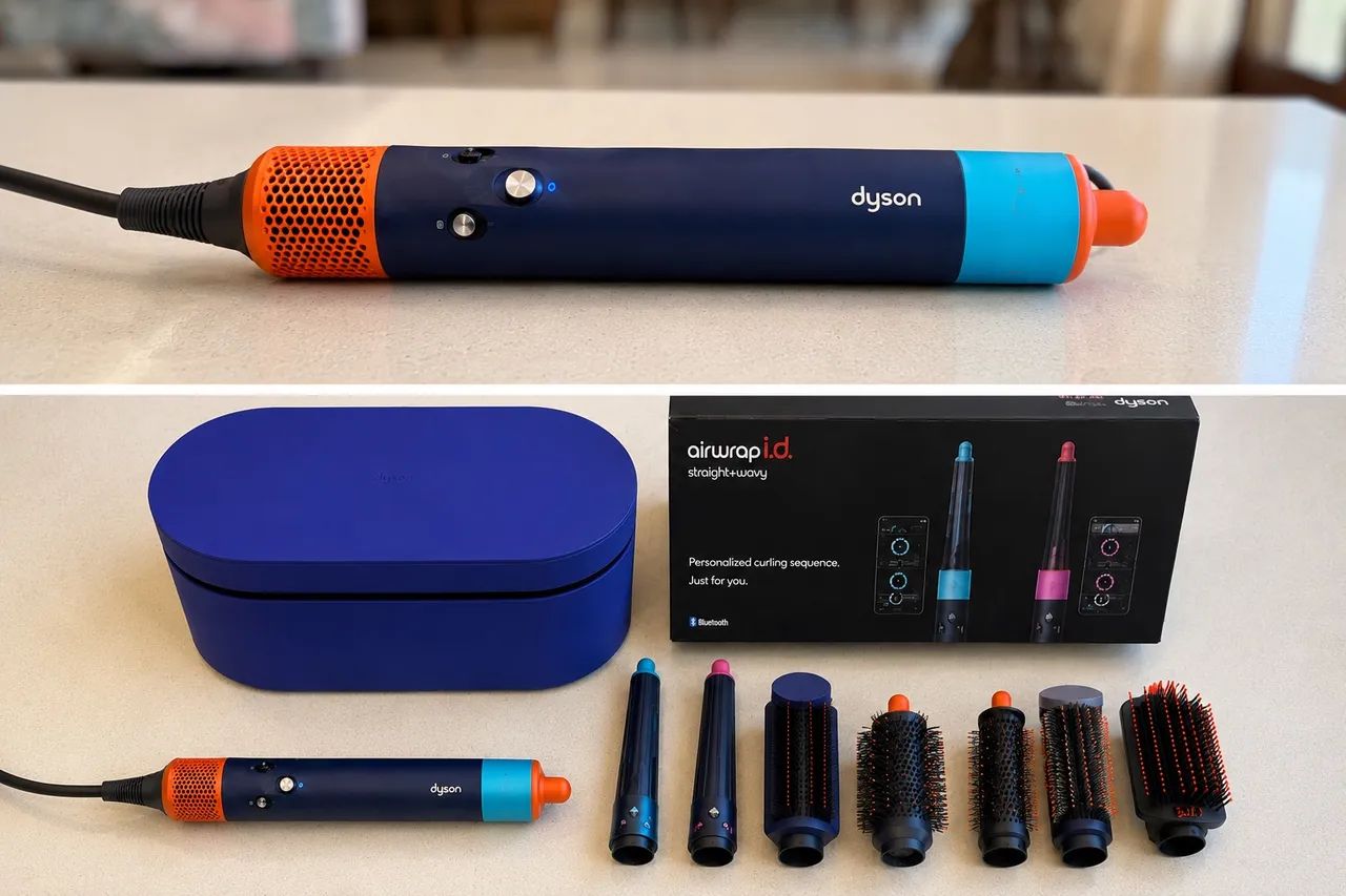 Dyson Airwrap i.d. Straight+Wavy - Completo com estojo e caixa
