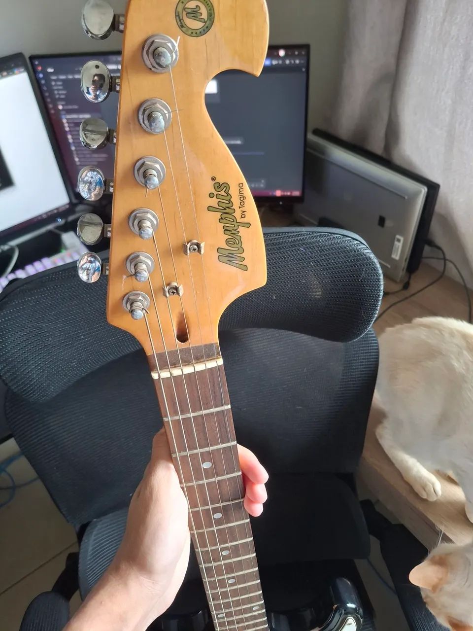 Guitarra Menphis Tagima Usada - Foto 5