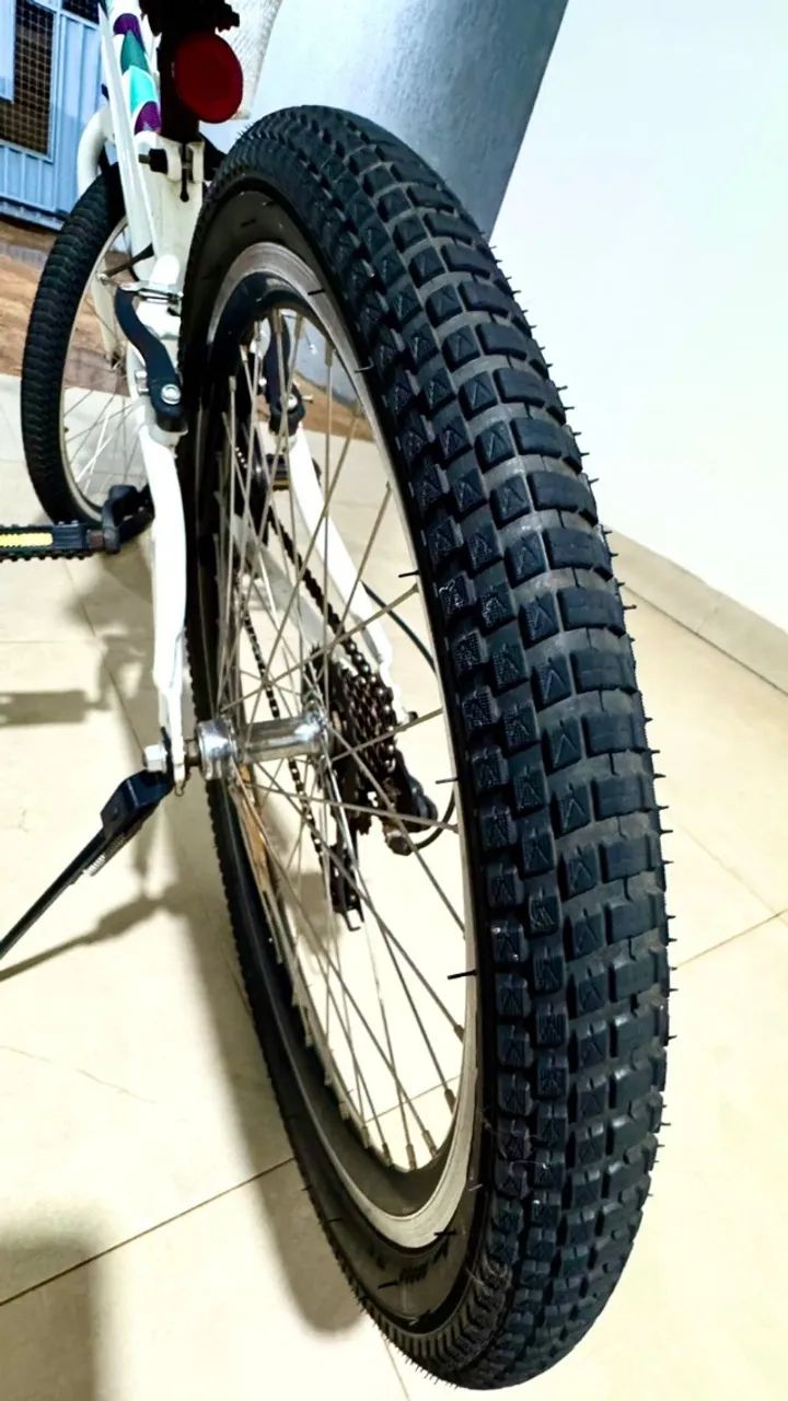 Bicicleta Caloi Ceci Aro 24 21 Marchas com Cesta - Foto 5