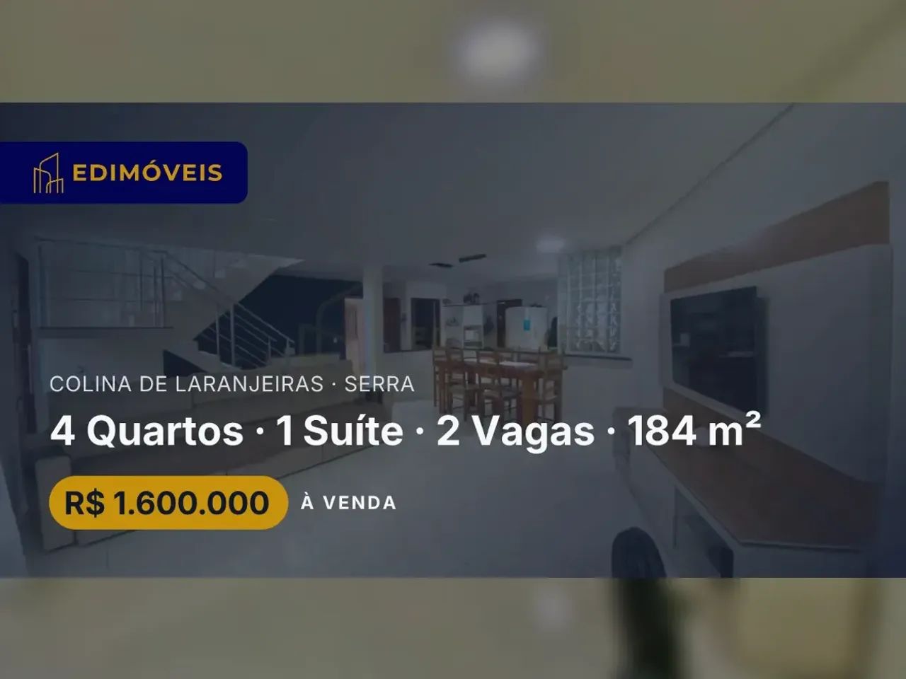 Colina de Laranjeiras| Casa 4 quartos, suíte com closet e varanda