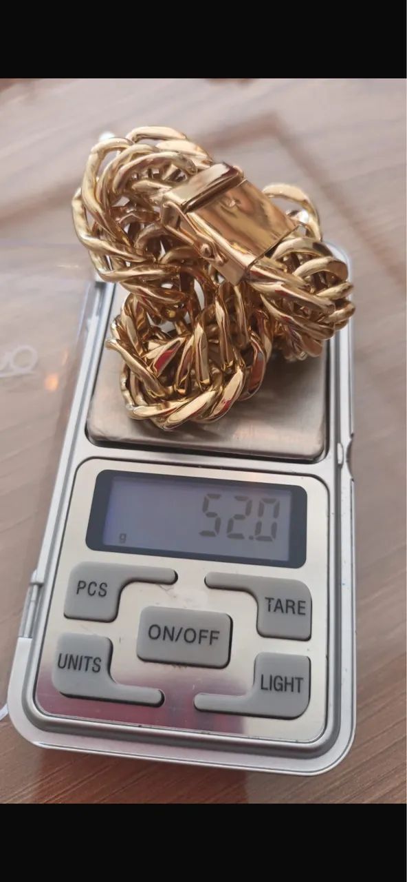 Pulseira em ouro 18k com 52 gramas com certificado de garantia  - Foto 2