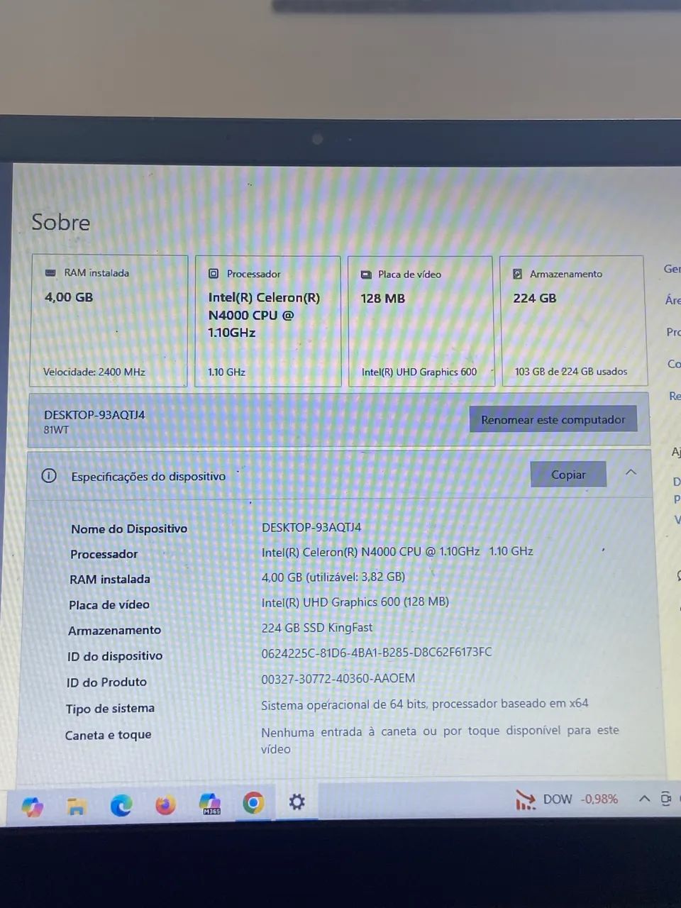 Notebook ideapad s145