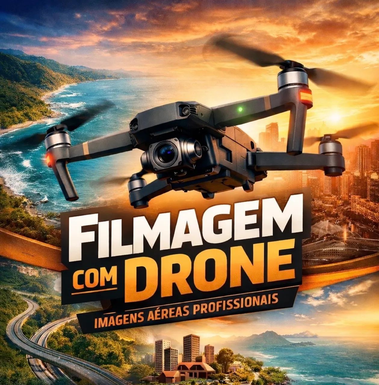 Filmagem com drone profissional 