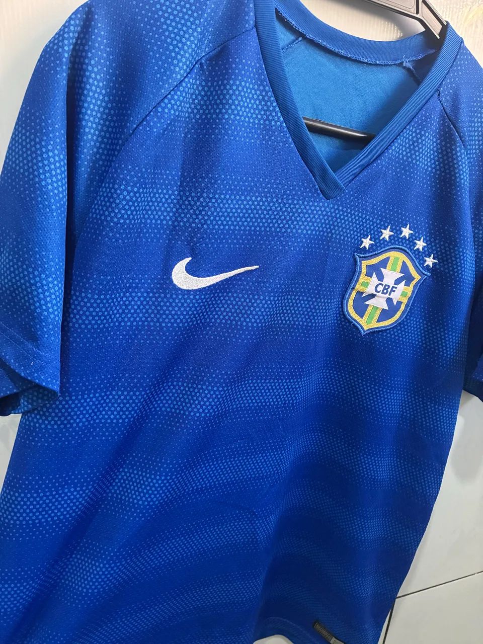 Camisa Seleção Brasileira 2014 away  Azul  - Foto 5
