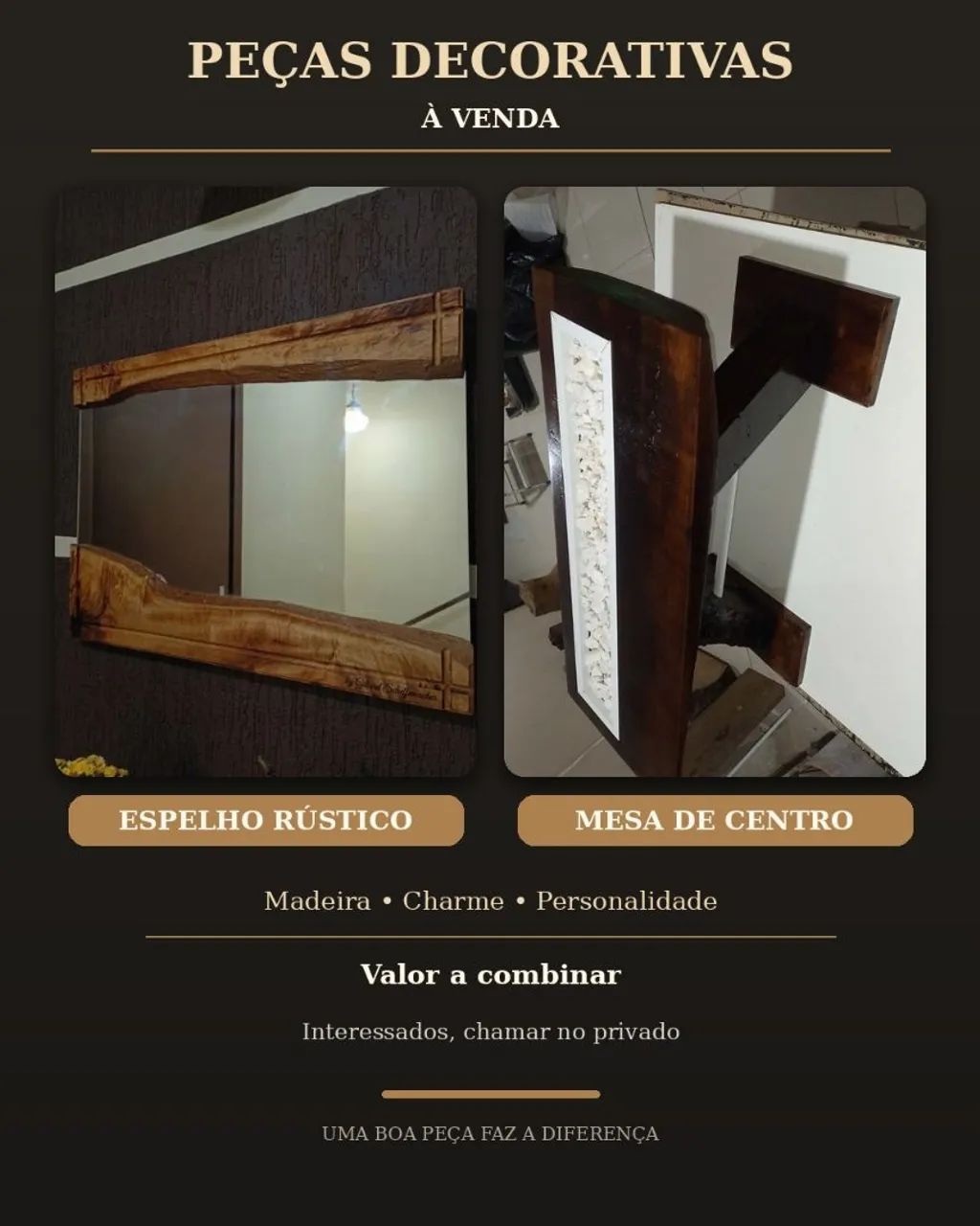 Móveis rústicos