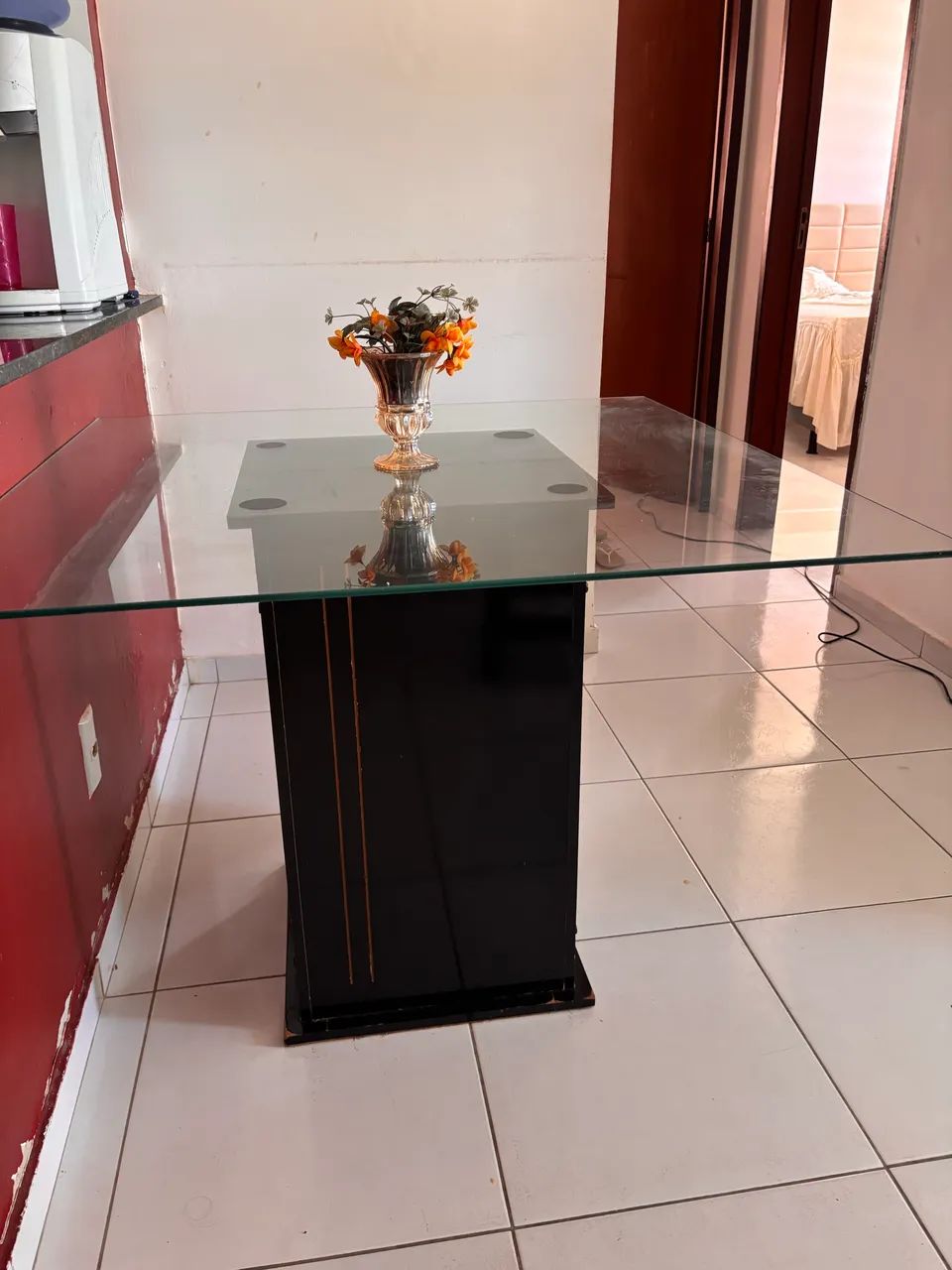 Mesa de Vidro - (não acompanha as cadeiras) - Foto 4