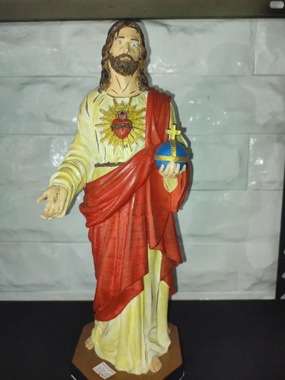 Sagrado Coração de Jesus 30cm (Feita em 3D) - Foto 3