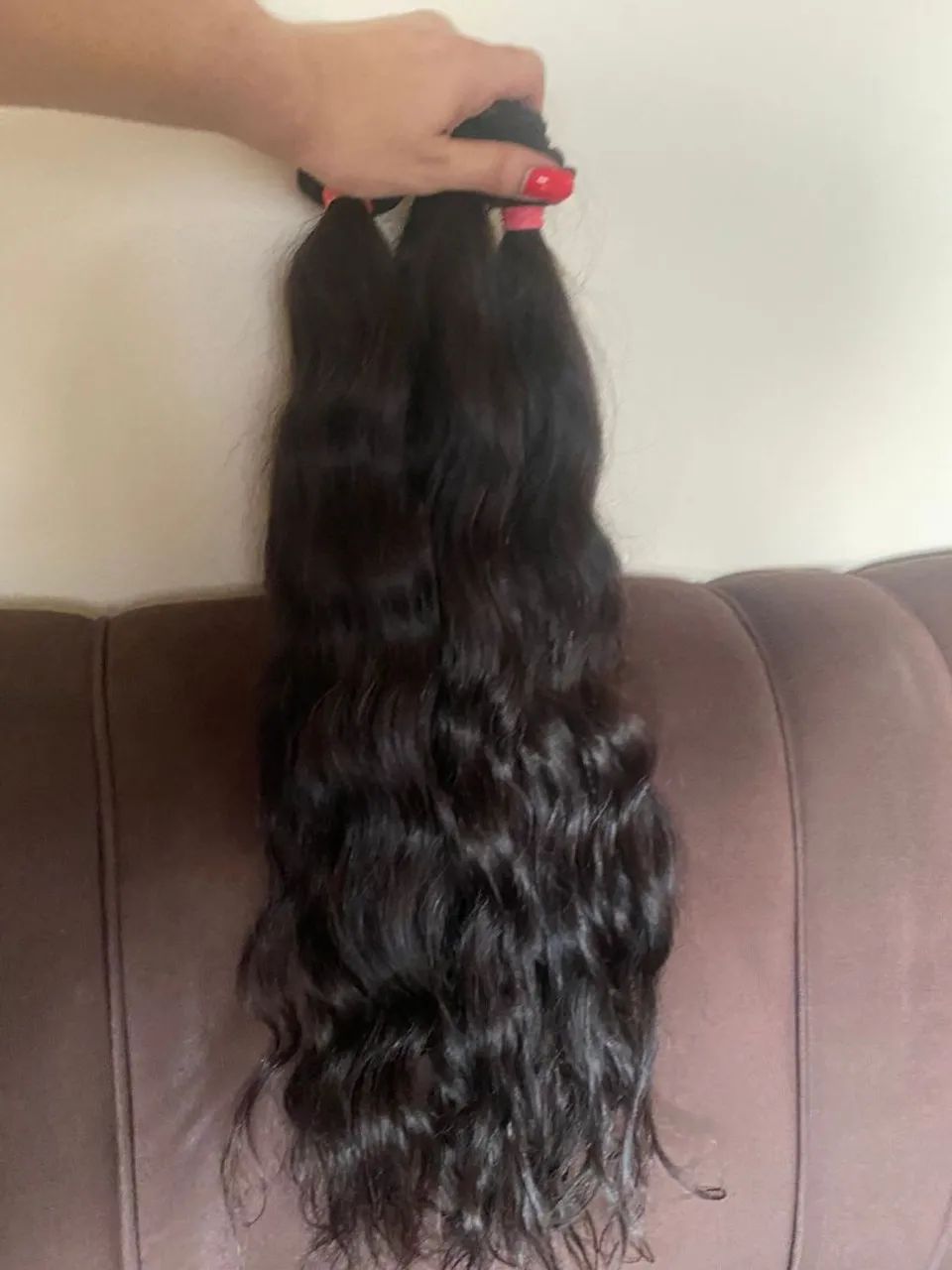Cabelo vietnamita na tela 65cm - Foto 3